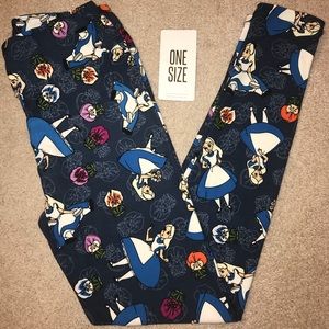 NWOT! LuLaRoe Disney Alice in Wonderland Leggings